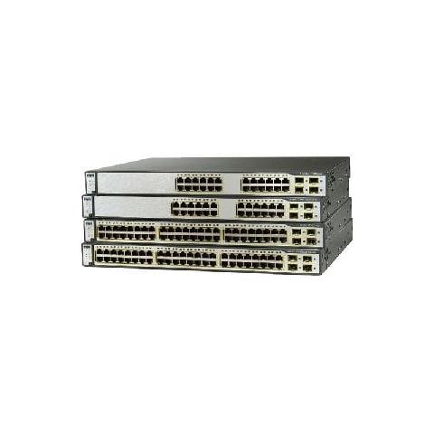 Ethernet Switch Cisco Catalyst 3750G-48TS 48 Porte Gestibile - 48 x RJ-45 - 4 x Slot espansione - 10Base-T, 10/100/1000Base-T - Parato montabile, Desktop - Foto 1