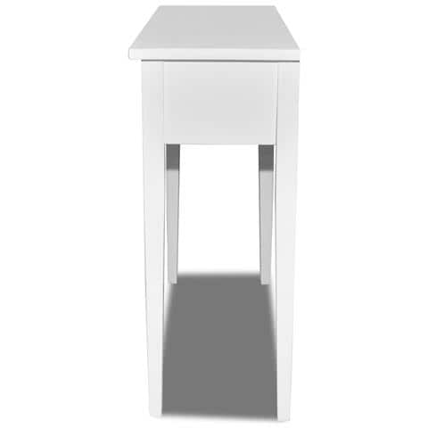Tavolo Consolle Con 2 Cassetti Bianco - Foto 2