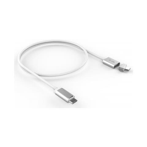 17463 Usb-C (M) To Usb-C (M) Magnetic Safety Charging Cable, Up To 100w, 3.0 M, Silver *New - Foto 1