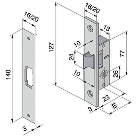 Serratura X Port. all. -11315010 - Foto 2