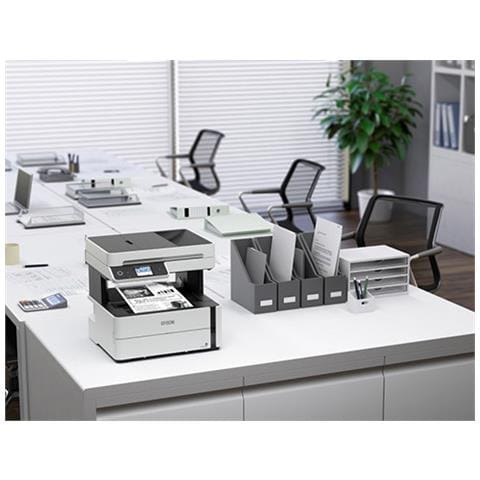 Stampante Multifunzione EcoTank ET-M3180 Inkjet B / N Stampa Copia Scansione Fax A4 39 ppm Wi-Fi Ethernet USB - Foto 2