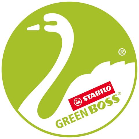GREEN BOSS - Evidenziatore Ecosostenibile - 83% Plastica Riciclata - Desk-Set da 4 - Colori assortiti - Foto 2