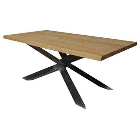 Tavolo A Gambe Incrociate Colore Rovere Sonoma 200x100xh. 75 Cm - Foto 1