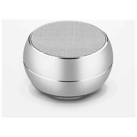 Mini Altoparlante Bluetooth In Metallo Spazzolato Con Luce Led Riflettente Bt632 - Foto 5