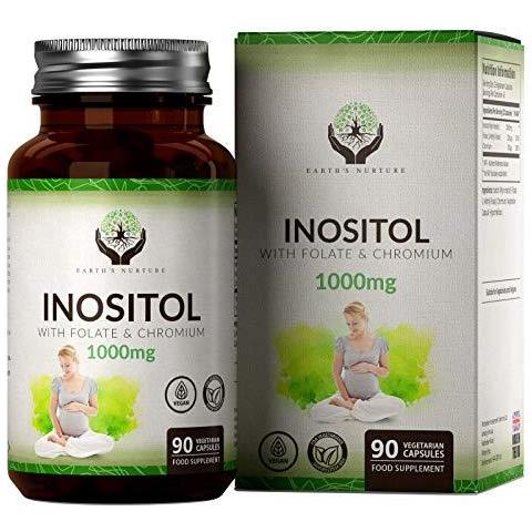 It Myo Inositolo Cromo Miscela Folato 1000mg Inositolo Per Dose 90 Vegan Capsule Supplementi Per Supporto Femminile Vitamine Per Le Donne Non Ogm Glutine E Allergeni Gratis Made In Uk - Foto 1