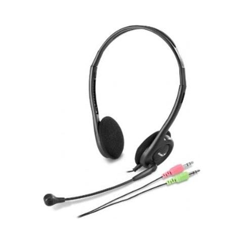 Cuffie con Microfono per PC Connessione Cavo Nera 1.8 m - Foto 1