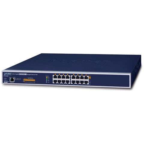 UPOE-800G switch di rete Gestito Gigabit Ethernet (10/100/1000) Supporto Power over Ethernet (PoE) Blu - Foto 1