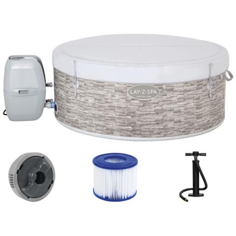 Spa Rotonda Gonfiabile - 5 Posti - 155 X 60 Cm - Wifi - Lay-z-spa Vancouver Airjet Plus - 60027 - Foto 2