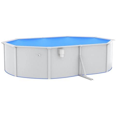 Piscina Con Pompa Filtro A Sabbia E Scaletta 490x360x120 Cm - Foto 1