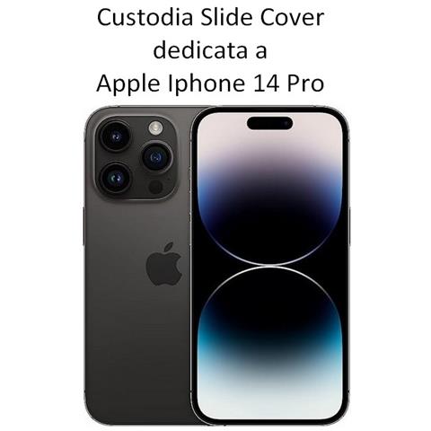 Custodia Tpu Silicone Slide Cover Case Per Apple Iphone 14 Pro Lilla - Foto 2