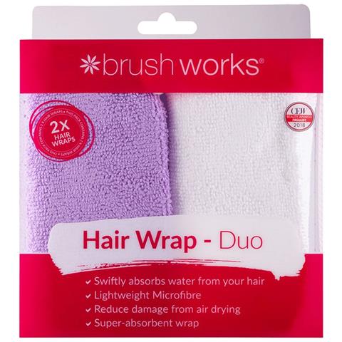 Hair Wrap Duo - Asciugamani In Microfibra Per Capelli X2 - Foto 1