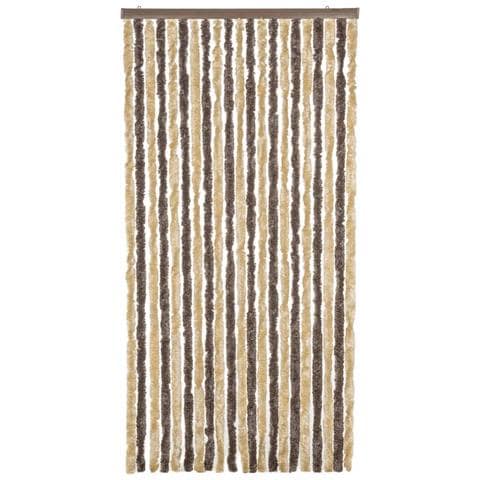 Tenda Antimosche Marrone Scuro E Beige 100x200 Cm In Ciniglia - Foto 3