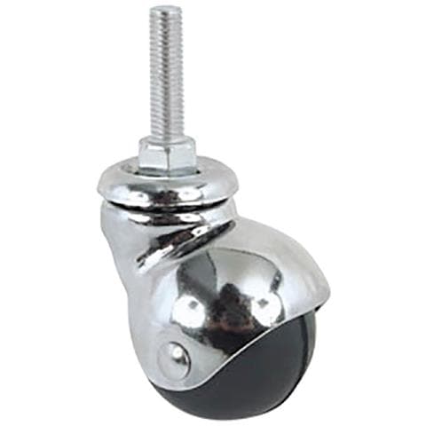 Ruota Per Mobili Art. 165/b Ø 30 - Perno Mm 8 X 15 - Nera - Foto 1