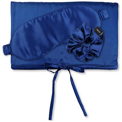 Travel Set Beauty M Borsa Di Seta, Maschera Per Dormire E Scrunchie M - Foto 1