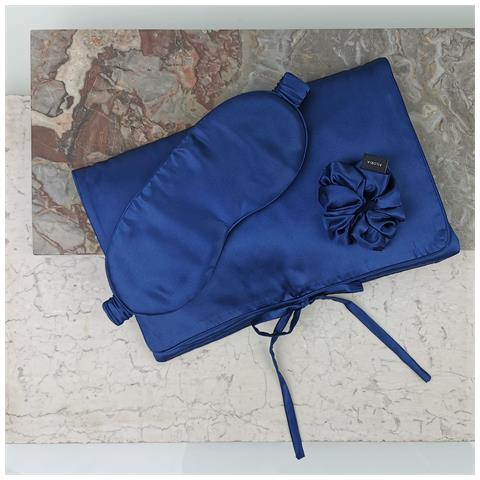Travel Set Beauty M Borsa Di Seta, Maschera Per Dormire E Scrunchie M - Foto 4