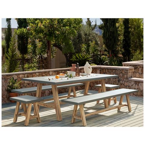 Set Da Pranzo Cemento Grigio Tonnare - Foto 1