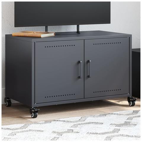 Mobile TV Antracite 68x39x43,5 cm in Acciaio - Foto 2