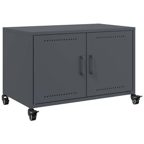 Mobile TV Antracite 68x39x43,5 cm in Acciaio - Foto 1