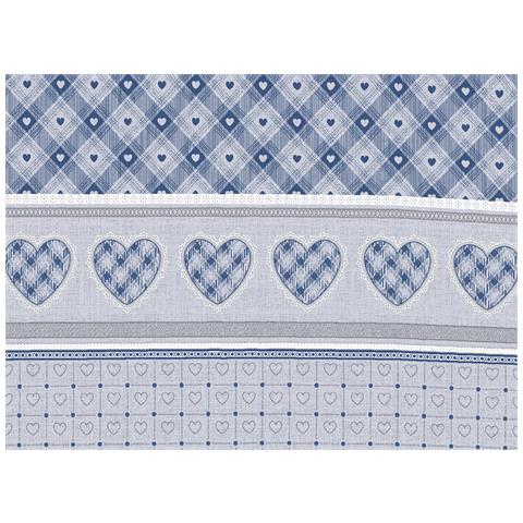 Copripiumino Sacco Piumone Cotone Flanella Pensieri Delicati Disegno Chalet Singolo Blu - Foto 2