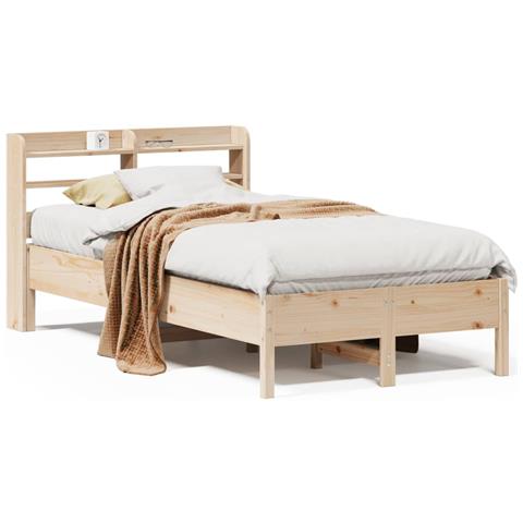 Letto Senza Materasso 120x190 Cm In Legno Massello Di Pino - Foto 2
