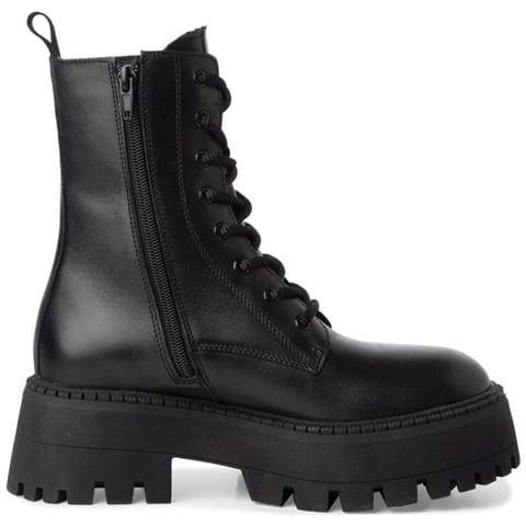 Lace Boot Black Stivaletti Pelle Scarpe Donna Nero Eu 38, 1-25228-43 001 - Foto 3