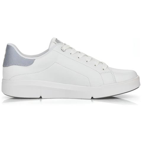 White Casual Closed Sport Shoe Sneakers Pelle Scarpe Donna Bianco Eu 38, 41902-80 - Foto 3