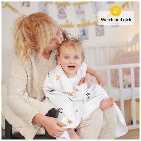 Coperta Per Bambini Odoxia In Bianco Con Scritta Francese - 130x100cm, Regalo Speciale - Foto 2