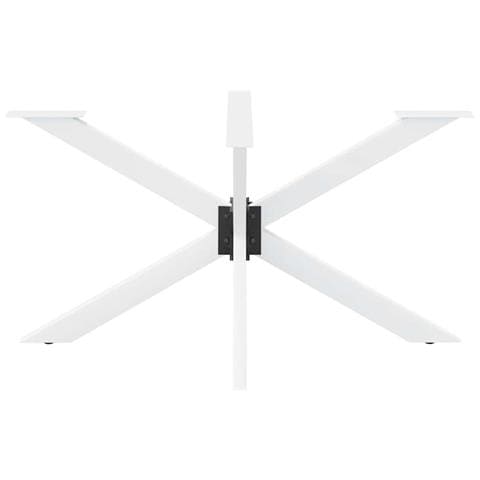 Tavolo Da Pranzo Con Gamba A Forma Di Ragno Bianco Acciaio - Foto 3