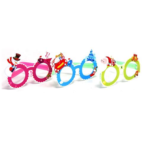 Pacchetto Di Tre Occhiali Con Decorazione Natalizia. - Foto 1