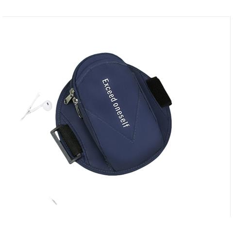 Fascia Da Braccio Sottile Impermeabile Per Telefono Da Esterno Per Corsa E Fitness Darkblue - Foto 1