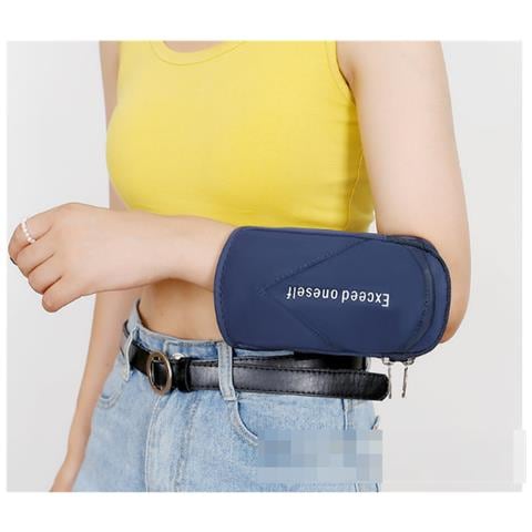 Fascia Da Braccio Sottile Impermeabile Per Telefono Da Esterno Per Corsa E Fitness Darkblue - Foto 3