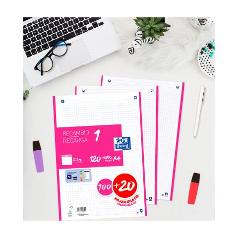 400174181 ricambi per quaderni 210 x 297 mm (A4) 120 fogli - Foto 2