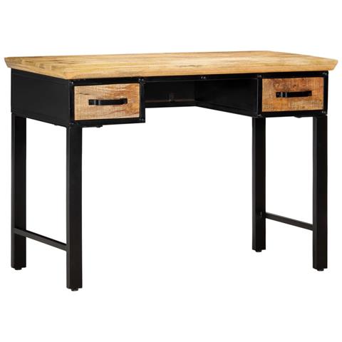 Lusso Casadino -  Scrivania 110x50x76 Cm In Legno Massello Di Mango - Foto 8