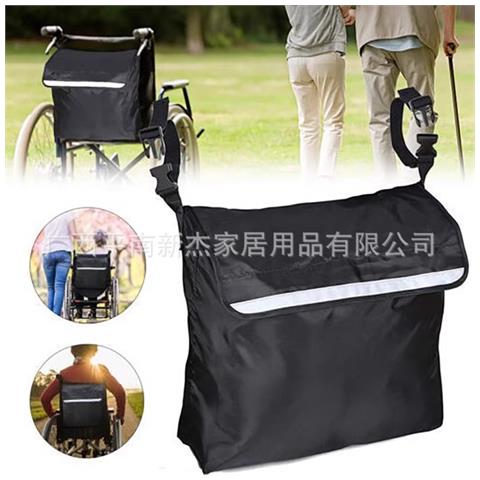 Borsa Portaoggetti Posteriore Per Sedia A Rotelle - Soluzione Di Mobilità Conveniente Black - Foto 5