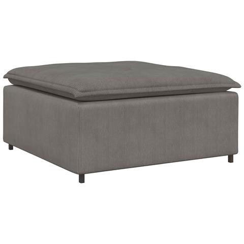 Modulo Poggiapiedi Divano Modulare Grigio Chiaro 100x100x48 cm - Foto 1