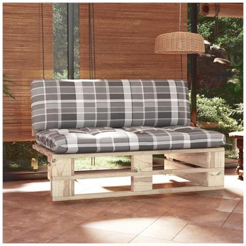 Divano Centrale Giardino su Pallet in Legno di Pino Impregnato - Foto 2