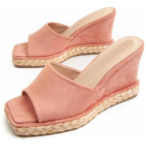 Sandali Con Zeppa Sparta2121 Rosa Rosa Materiale Sintetico - Foto 1
