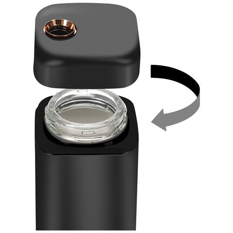 Insieme 4 Vasi Per Condimenti Con Elegante Supporto In Metallo Solido, Nero - Foto 5