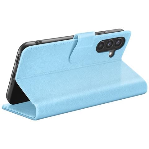 Custodia A Portafoglio Per Samsung A17 Con Supporto E Linguetta Magnetica, Azzurro - Foto 5