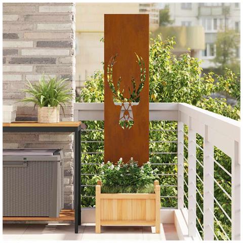 Pannello Decorativo da Giardino Ruggine 32 x 140 cm - Foto 2