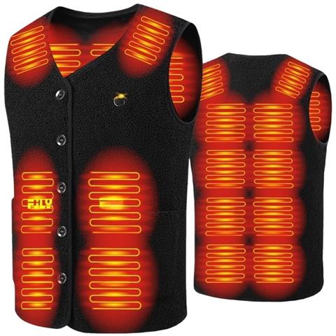 Gilet Riscaldato Con Batteria Da 10000mah - Gilet Riscaldante Elettrico Usb Con Termostato Intelligente L - Foto 1
