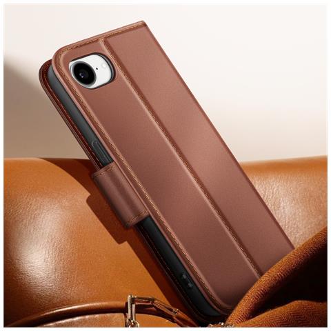 Custodia A Portafoglio Per Iphone 16 In Pelle Premium Con Funzione Stand - Foto 5