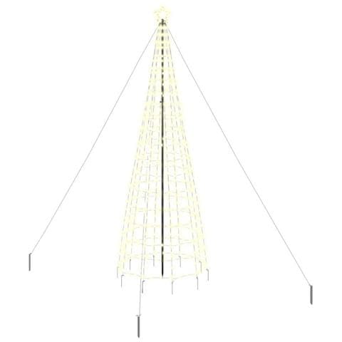 Albero di Natale LED con picchetti per il terreno Bianco caldo - Foto 1