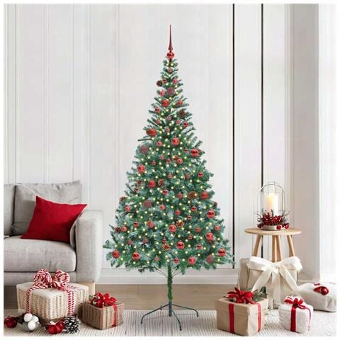 Albero di Natale artificiale Verde 210 cm PVC e Acciaio - Foto 2