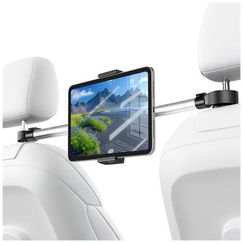 Supporto Poggiatesta Girevole Per Tablet E Smartphone Da 4.7"" A 10"", Nero - Foto 1