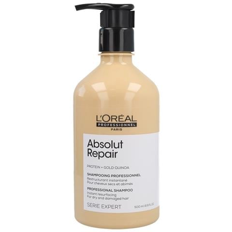 L'oreal Professionnel, Serie Expert Absolut Repair, Proteina + Quinoa D'oro, Shampoo Per Capelli, Risurfazione Istantanea, 500 Ml - Foto 1