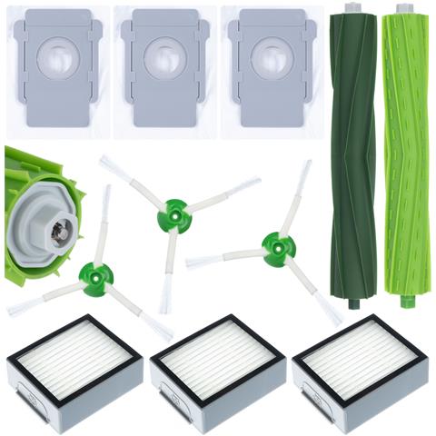 Set Di Accessori Di Ricambio Per Irobot Roomba Serie E /i /j - 3 Sacchetti, 3 Filtri Hepa, 3 Spazzole Laterali, 2 Rulli | Compatibile Con Modelli I3, I4, I5, I6, I7, I8, J7 - Foto 1
