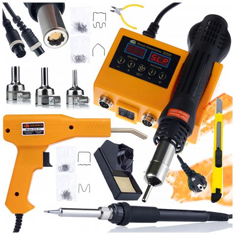 Stazione Saldante 2 In 1 Orange Husky Oh660 - Controllo Preciso Temperatura | 660w | Uso Professionale E Domestico - Foto 1