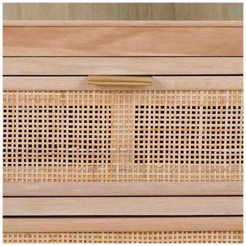 Vetrina In Mdf E Griglia, Marrone, 46,5x40,5x173,5 Cm - Foto 8