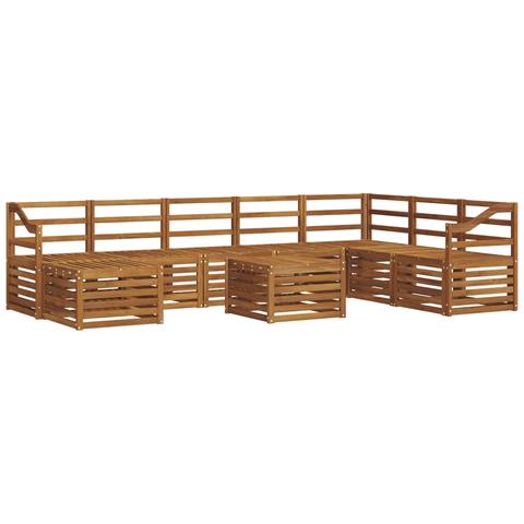 Set divani Naturale Legno di Acacia Massello - Foto 1
